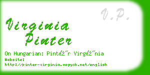 virginia pinter business card